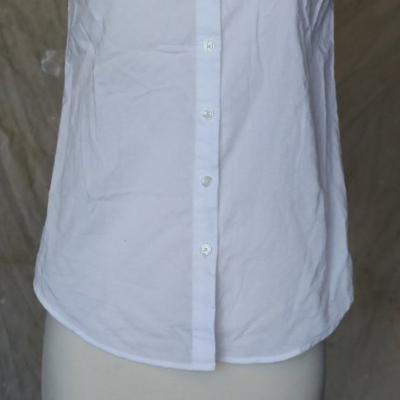 Van Heusen sleeveless white button blouse XS - Picture 2 of 8